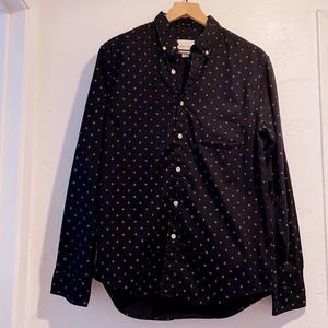 American Eagle Outfitters Men's Black Long Sleeve Shirt Size: Medium